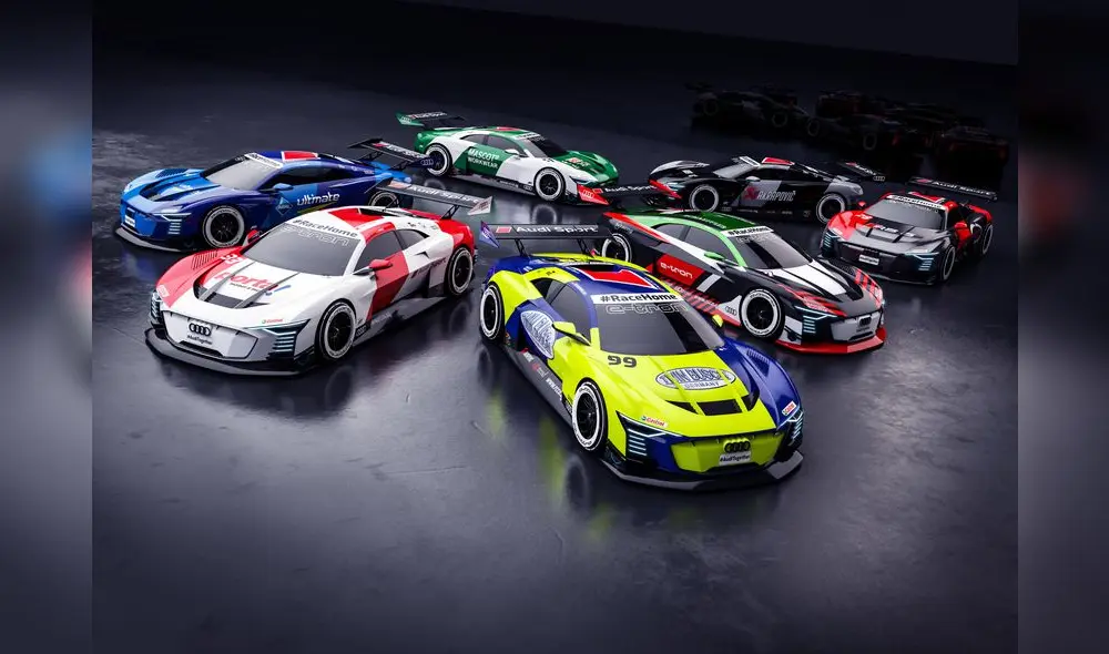 #RaceHome, Audi e-tron Vision Gran Turismo (Frijns, Duval, Rast, Müller, Green, Rockenfeller, Voigt) #RaceHome, Audi e-tron Vision Gran Turismo (Frijns, Duval, Rast, Müller, Green, Rockenfeller, Voigt)