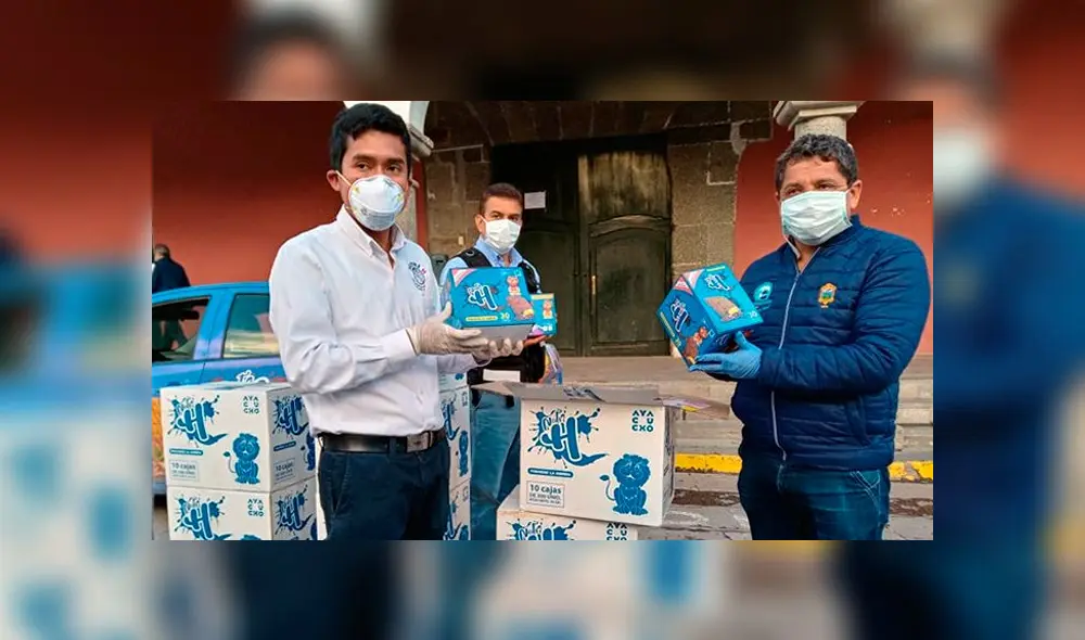 Las personas recibirán las donaciones en la puerta de sus viviendas. Foto: Municipalidad de Huamanga. Las personas recibirán las donaciones en la puerta de sus viviendas. Foto: Municipalidad de Huamanga.
