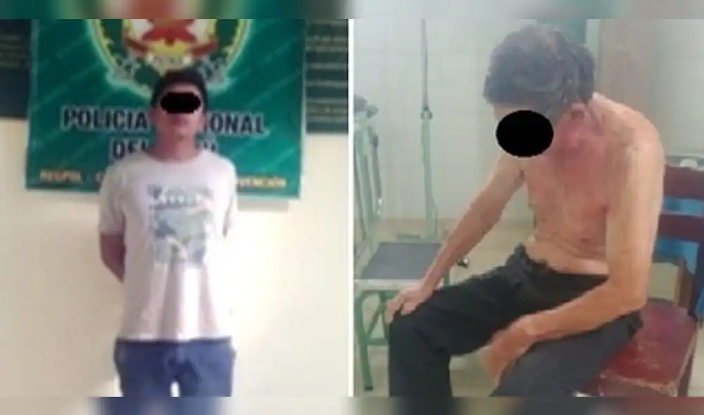 Cusco: Detiene a sujeto que arrojó thinner y luego prendió fuego a su padre