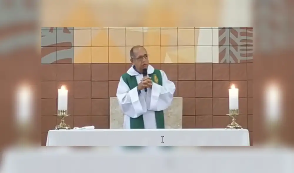 Religioso cuestionó a quienes son menos propensos al coronavirus, pero aun así no acuden a misa. Foto: captura/redes sociales
