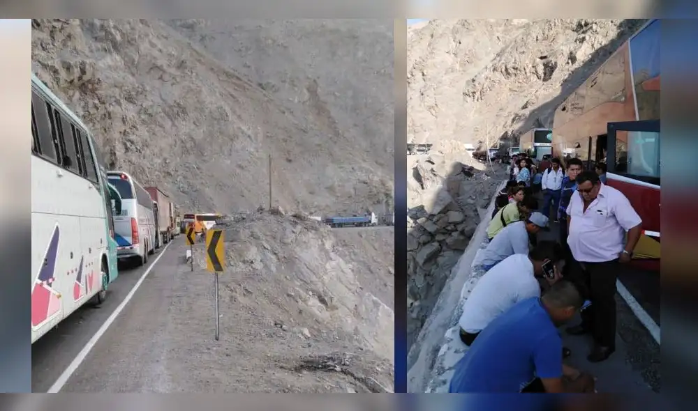 En Arequipa cientos de vehículos varados por derrumbes en vía Atico-Ocoña [FOTOS y VIDEO]