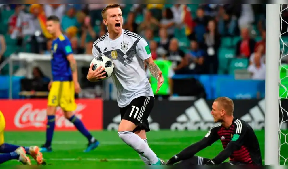 Alemania vs Suecia: Marco Reus anota el empate para los campeones [VIDEO]