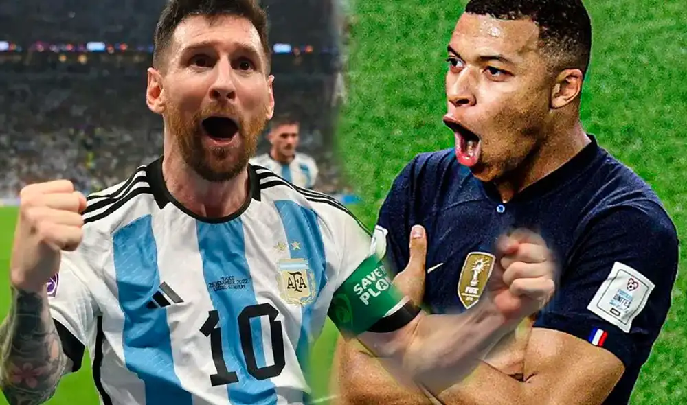 Argentina vs. Francia por la final del Mundial. Foto: composición LR/AFP