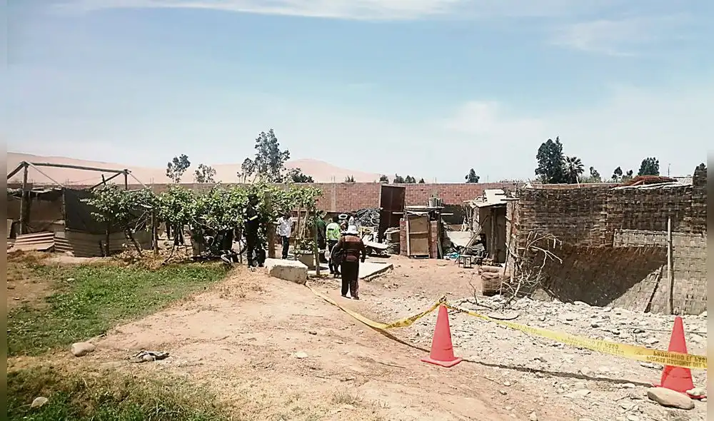 diligencias. Víctimas estaban dentro de su rústica vivienda.