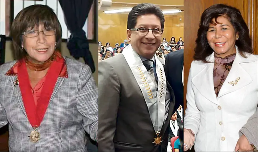 De derecha a izquierda: Evangelina Huamaní, Alberto Balladares y María Zavala. De derecha a izquierda: Evangelina Huamaní, Alberto Balladares y María Zavala.