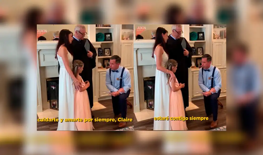 Facebook viral: padrastro le hace emotiva promesa a la hija de su futura esposa