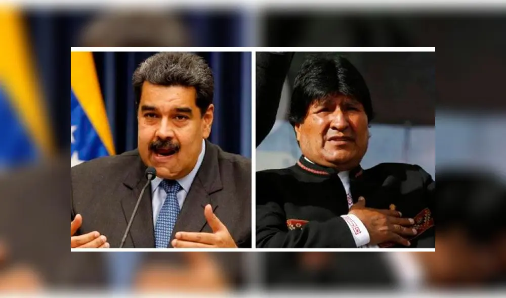 Morales fue uno de los aliados más cercanos a Maduro (i). Foto: difusión