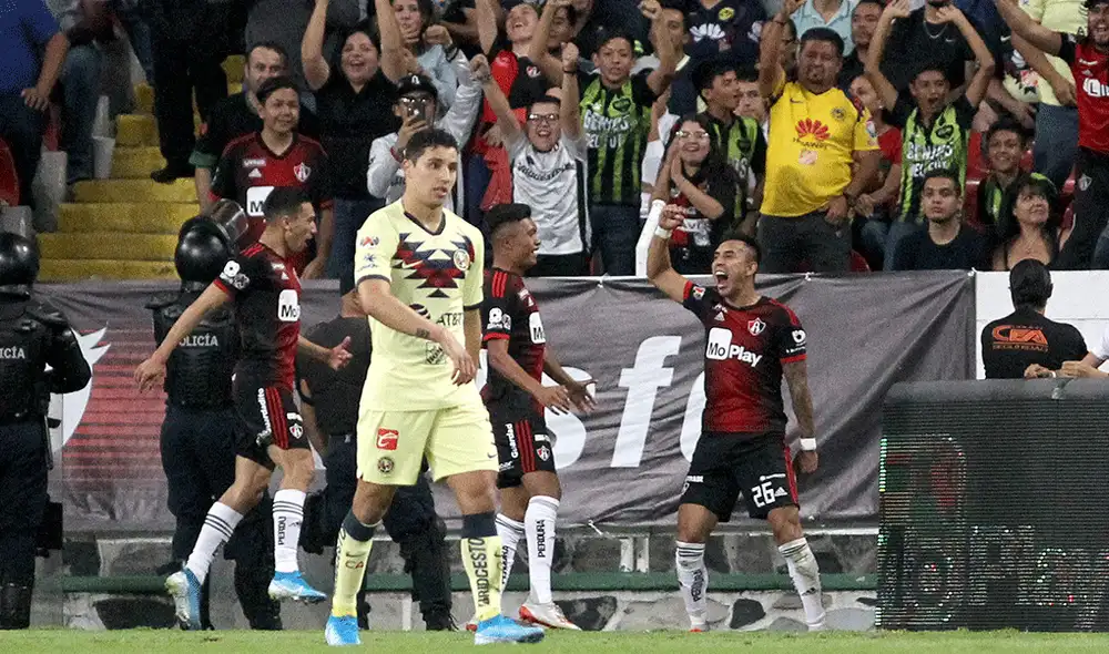 Atlas vs. América por la jornada 8 del Torneo Apertura 2019 de la Liga MX. | Foto: AFP