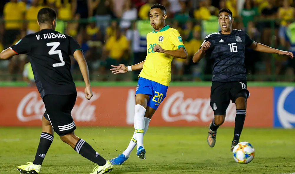Lazaro le dio el gol del triunfo a Brasil para conseguir el título del Mundial Sub-17 ante México. | Foto: AFP Lazaro le dio el gol del triunfo a Brasil para conseguir el título del Mundial Sub-17 ante México. | Foto: AFP