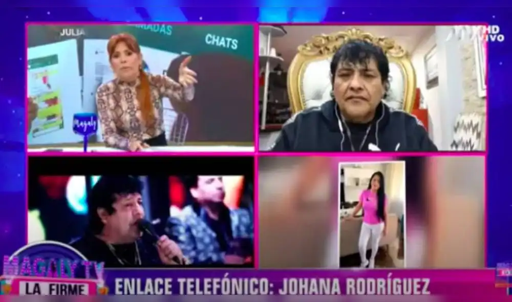 Johana negó una relación extramarital, indicó que las conversaciones fueron manipuladas y lo denunció por haber hackeado sus cuentas. (Foto: Captura ATV) Johana negó una relación extramarital, indicó que las conversaciones fueron manipuladas y lo denunció por haber hackeado sus cuentas. (Foto: Captura ATV)