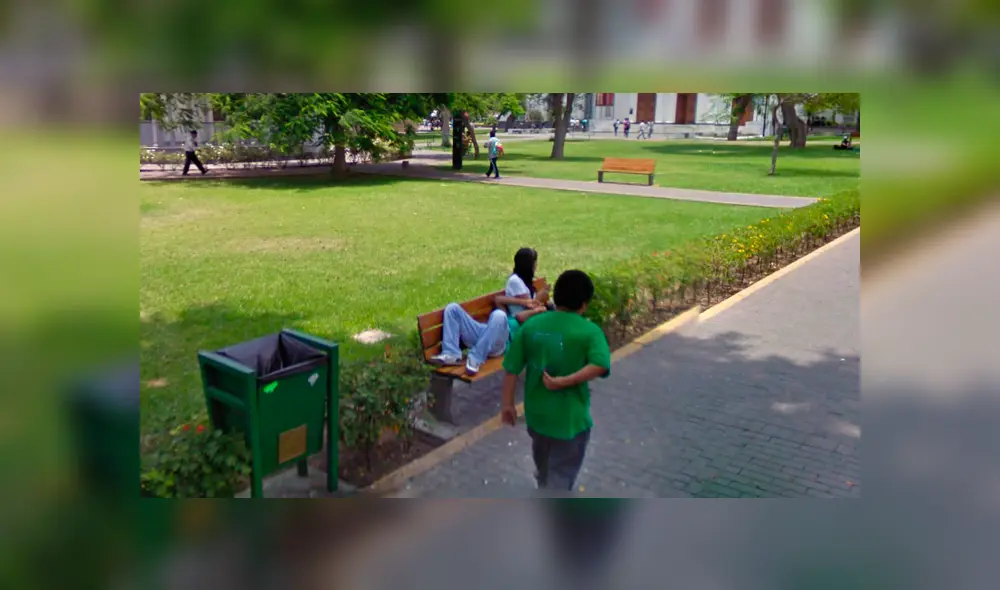 Google Maps: visita parque limeño y descubre romántica escena de pareja peruana [FOTOS]