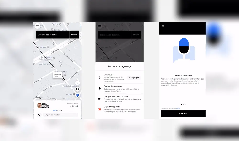 Compañía lanza nueva función de seguridad para grabar audio durante viajes. Compañía lanza nueva función de seguridad para grabar audio durante viajes.