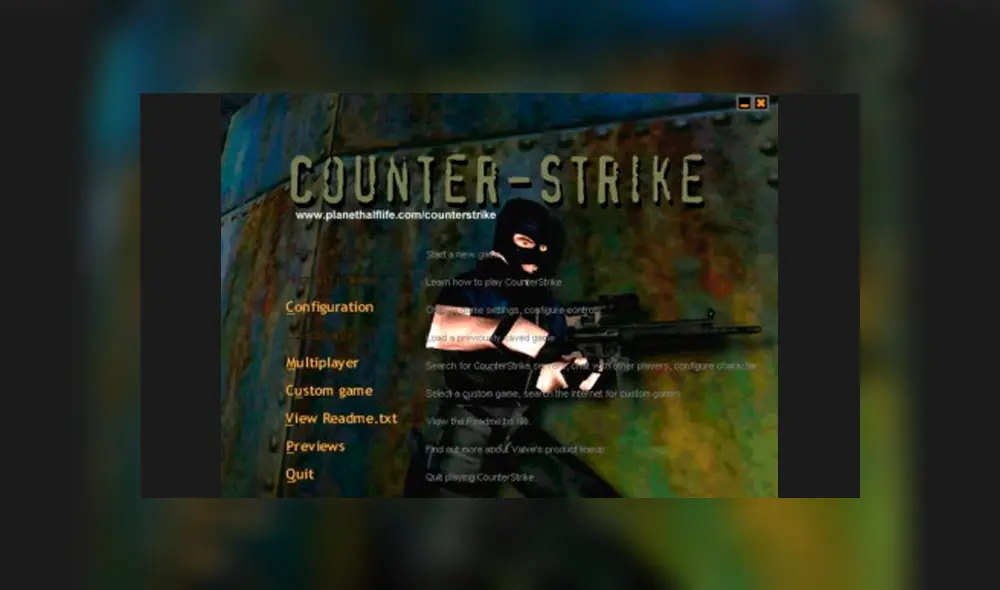 Counter Strike apareció por primera vez hace exactamente 20 años como mod de Half-Life [VIDEO]