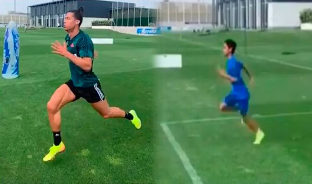 Cristiano Ronaldo cumplió con su quinto día de entrenamiento en la Juventus de Turín con miras al reinicio de la Serie A. (FOTO: Composición GLR).