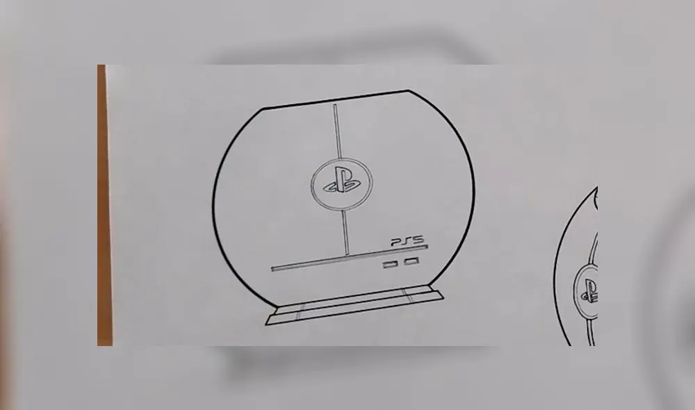 La consola "PS5" se muestra con diagramas desde varios ángulos.