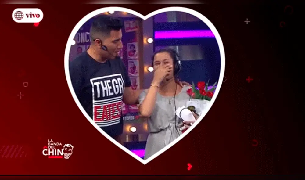 Pedro Loli se vistió de Bob Esponja y pidió matrimonio a Fiorella Méndez [VIDEO]