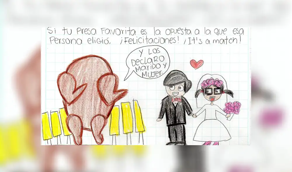 Vía Facebook: La romántica historia de amor entre una joven y un pollo a la brasa cautiva a los usuarios [FOTOS] 