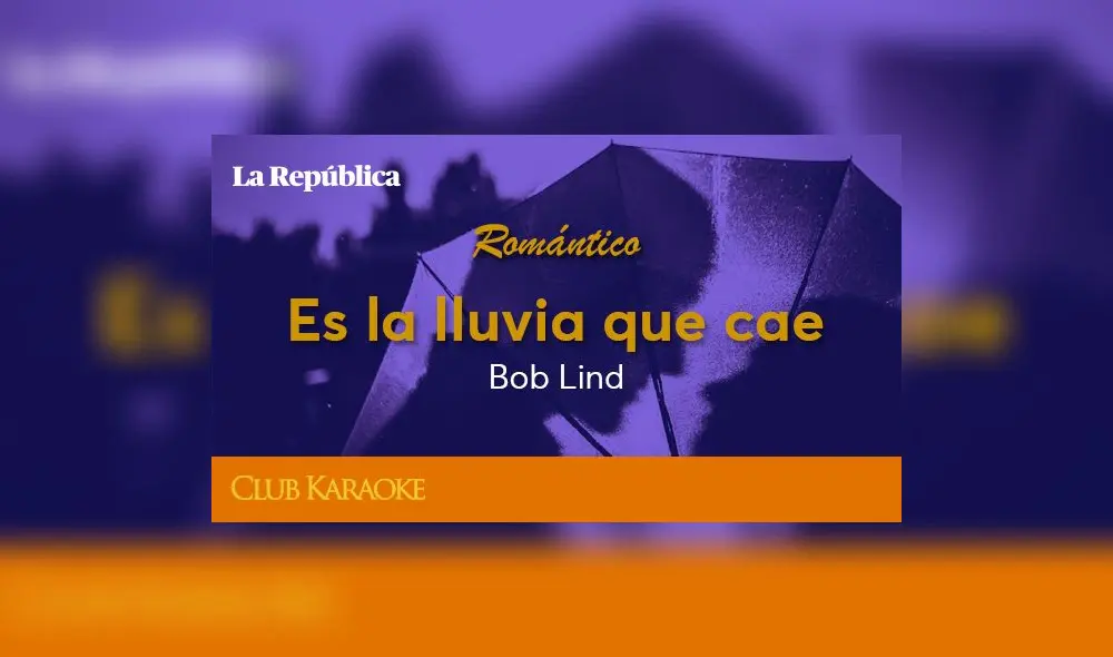 Es la lluvia que cae, canción de Bob Lind 