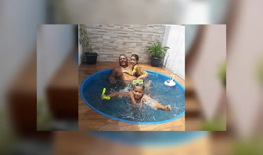 En Facebook, un señor cumplió el deseo de los integrantes de su familia al construir una piscina en casa.