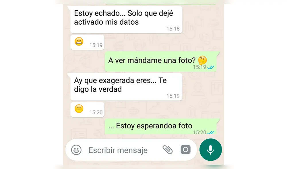 WhatsApp: le ofreció enviar una foto hot a su novia y ella sorprende con respuesta