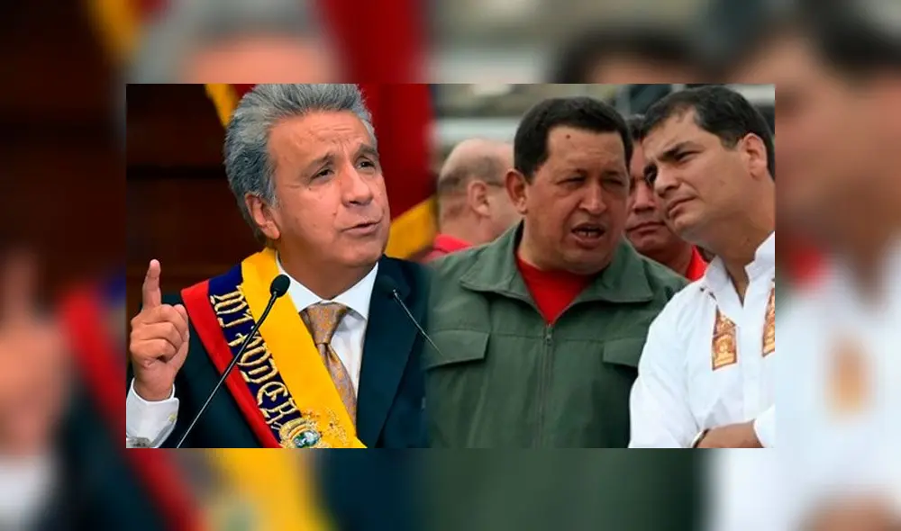 ''Yo soy socialista, pero de veras. Es una pandilla que se apropió del término socialismo para esquilmar a los países'', cuenta el presidente Lenin Moreno. Foto: Composición