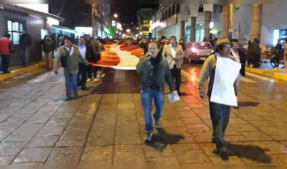 Áncash: huaracinos marchan en favor del referéndum