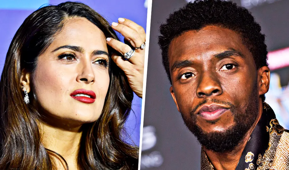 Salma Hayek se despide de Chadwick Boseman con emotivas palabras. Fotos: AFP Salma Hayek se despide de Chadwick Boseman con emotivas palabras. Fotos: AFP