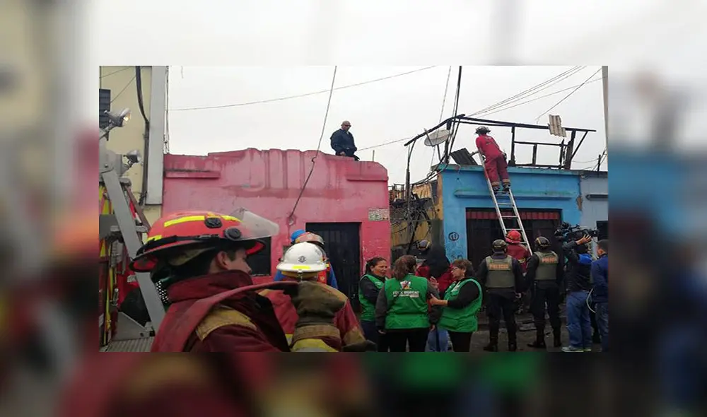 Callao: apoyan a evacuar a familias damnificadas por incendio
