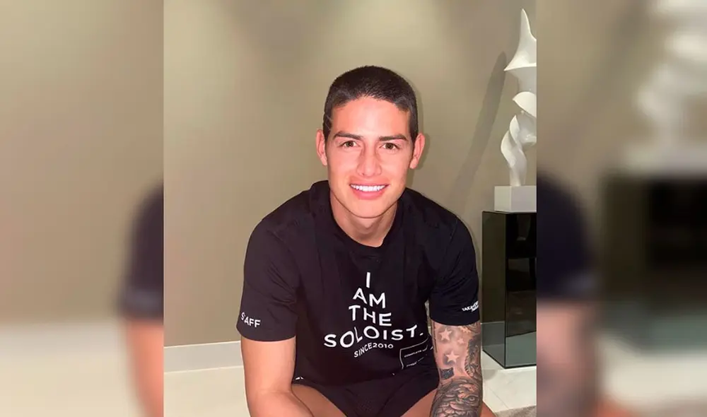 Nuevo look de James Rodríguez impacta a seguidores y compañeros 