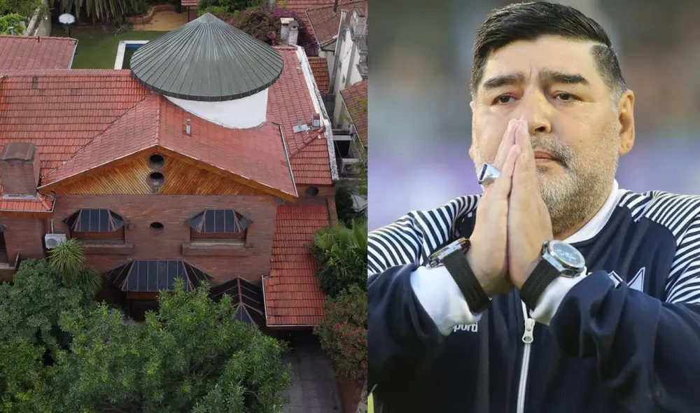 Una de los objetos que no tuvieron pujas fue una casa que Maradona le regaló a sus padres. Foto: composición AFP Una de los objetos que no tuvieron pujas fue una casa que Maradona le regaló a sus padres. Foto: composición AFP