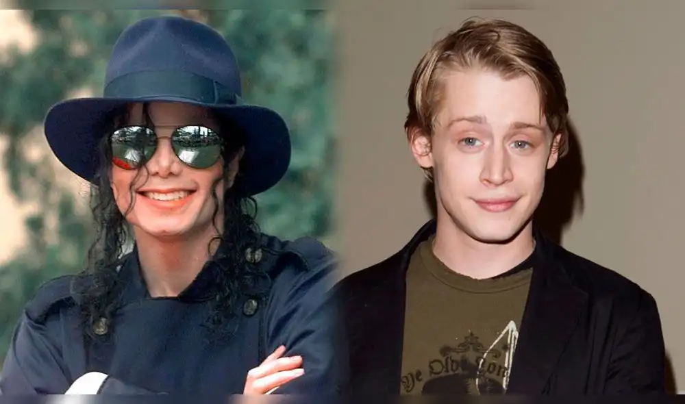 Michael Jackson y Macaulay Culkin. Composición LR Michael Jackson y Macaulay Culkin. Composición LR