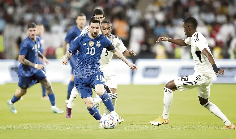 Lionel Messi destacó en la victoria de Argentina ante Emiratos Árabes Unidos. Foto: EFE Lionel Messi destacó en la victoria de Argentina ante Emiratos Árabes Unidos. Foto: EFE
