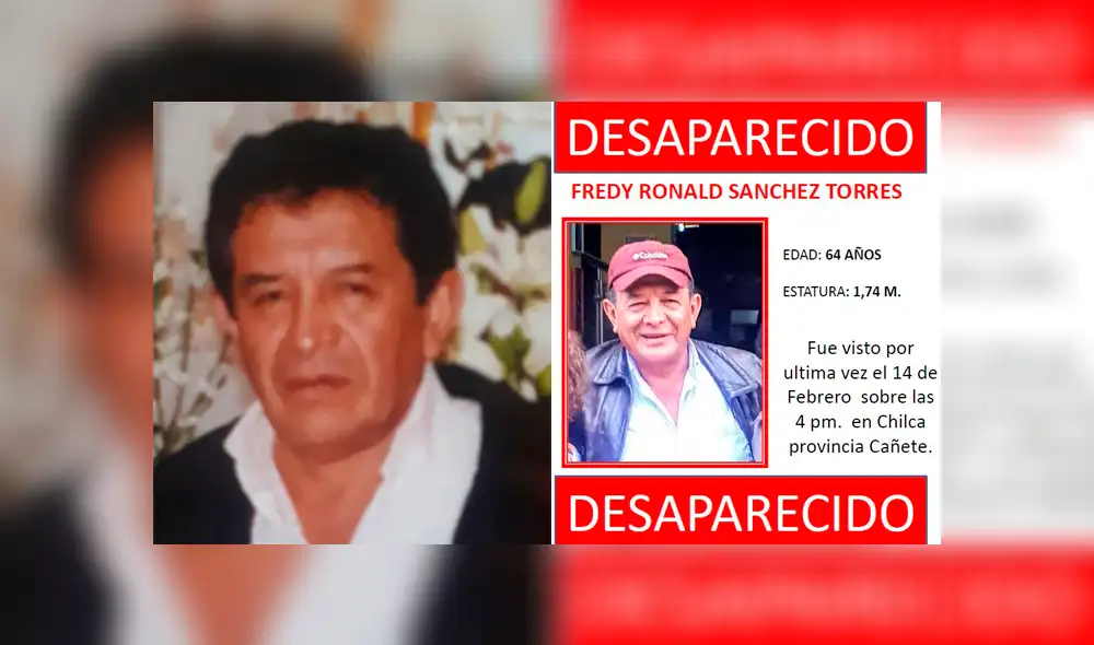 Denuncian desaparición de hombre que iba a vender un terreno en Chilca