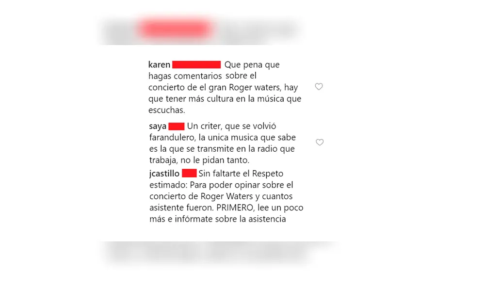 Carloncho y Roger Waters: Fans del músico lo critican tras polémico comentario 