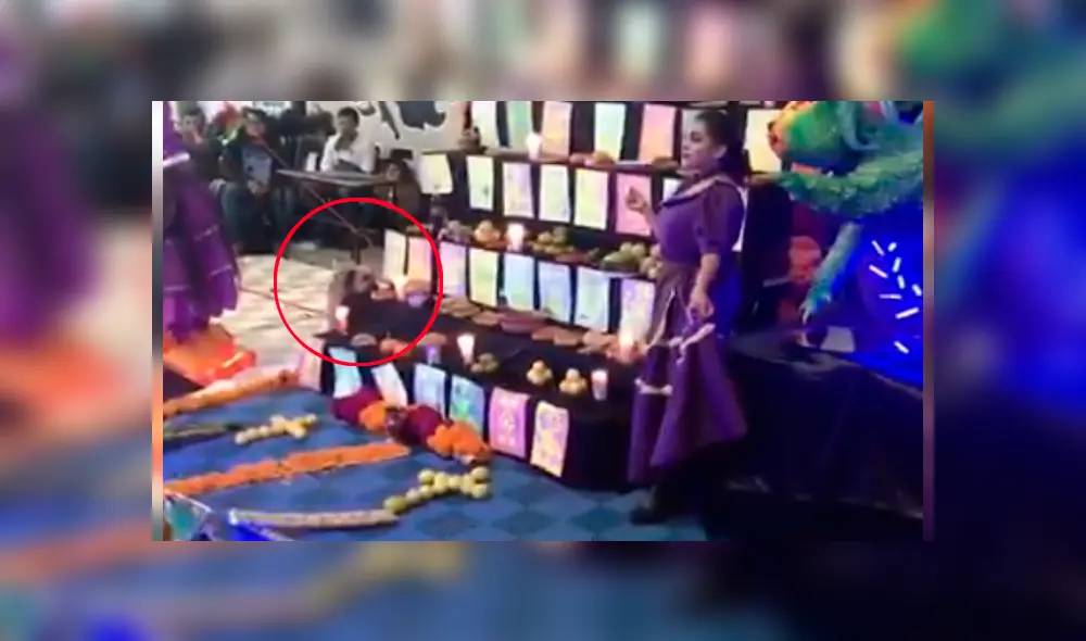 El can se infiltró en una exposición de altares de muertos y protagonizó un peculiar incidente que ha desatado miles de carcajadas en YouTube