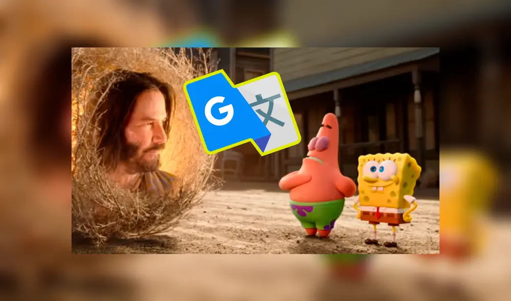 Fanático del popular personaje del Fondo de Bikini compartió el peculiar resultado que le arrojó Google Translate cuando escribió Bob Esponja