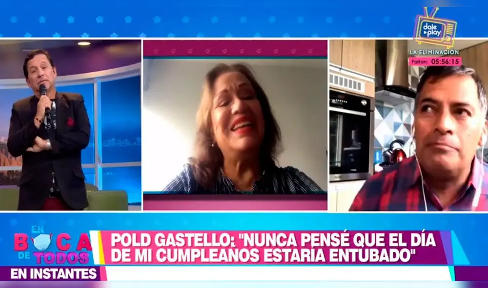 El actor recibió una sorpresa de sus alumnos y amigos del mundo artístico. Foto: captura América TV El actor recibió una sorpresa de sus alumnos y amigos del mundo artístico. Foto: captura América TV