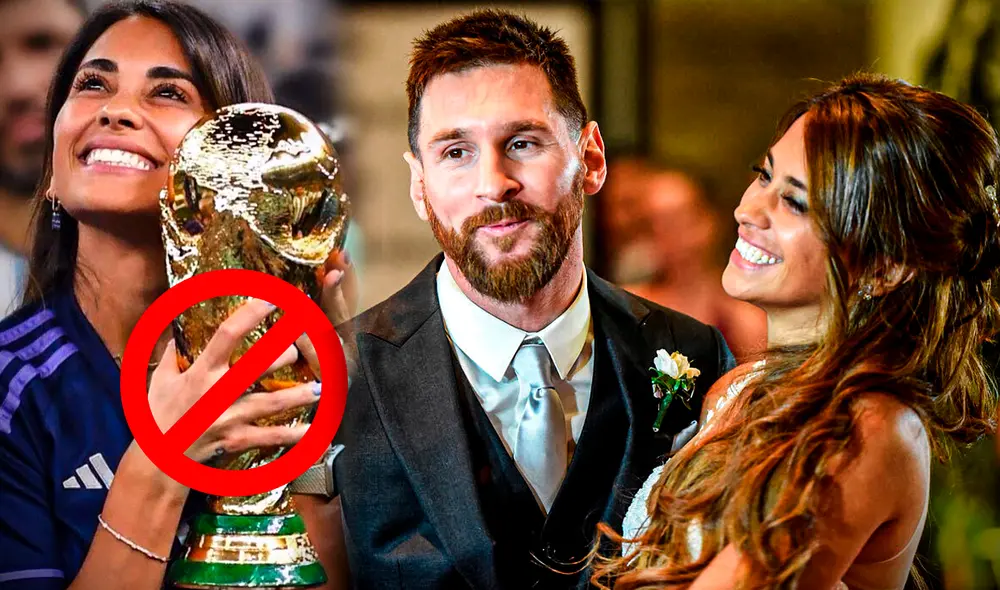 Antonela Roccuzzo podría recibir un llamado de atención por tan solo haber tocado la Copa del Mundo durante la final entre Argentina vs. Francia. Foto: composición de Gerson Cardoso/LR/Instagram (antonelaroccuzzo)/difusión