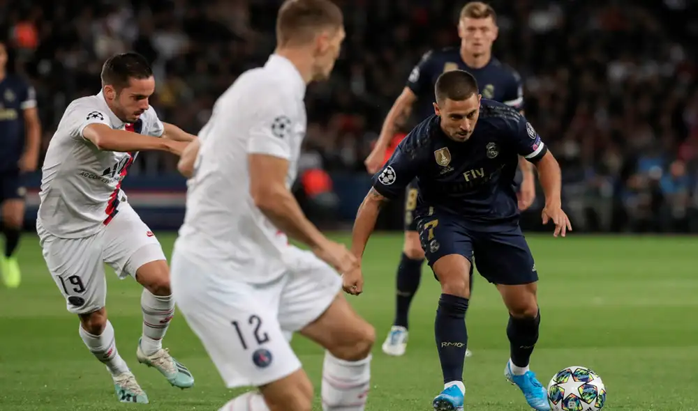 Sigue aquí EN VIVO y EN DIRECTO ONLINE el Real Madrid vs. PSG por la fecha 5 del Grupo A de la UEFA Champions League 2019-2020. | Foto: EFE
