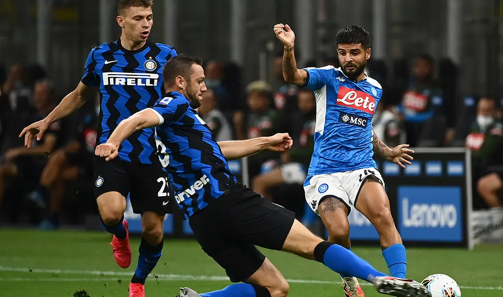 Inter vs. Napoli EN VIVO: se enfrentan por la fecha 37 de la Serie A. | Foto: AFP