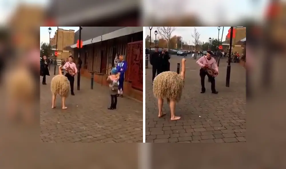 En YouTube, un artista callejero dio tremenda sorpresa a transeúntes al colocarse un disfraz de avestruz. En YouTube, un artista callejero dio tremenda sorpresa a transeúntes al colocarse un disfraz de avestruz.