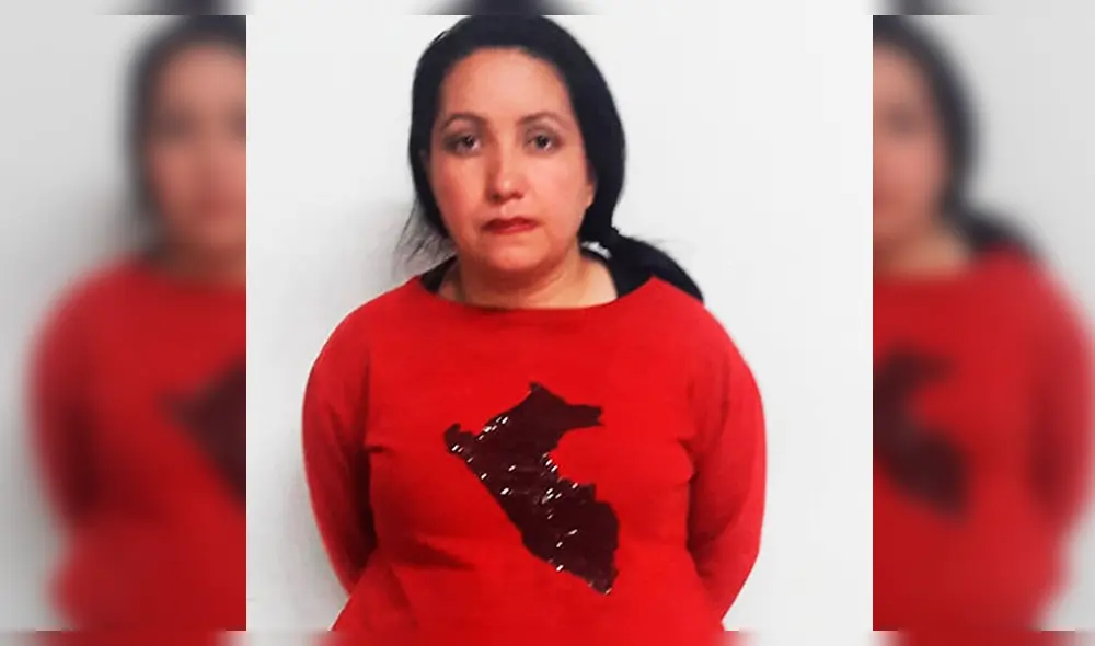 La mujer fue detenida con el dinero producto de la extorsión.