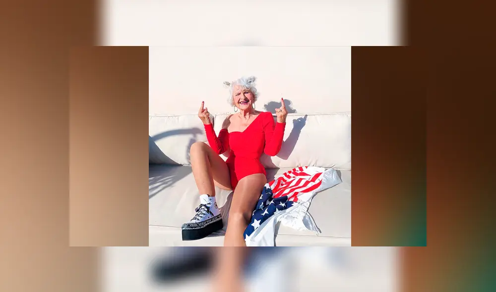 Desliza hacia la izquierda para conocer a la mujer de 92 años, quien ha causado furor en Facebook.