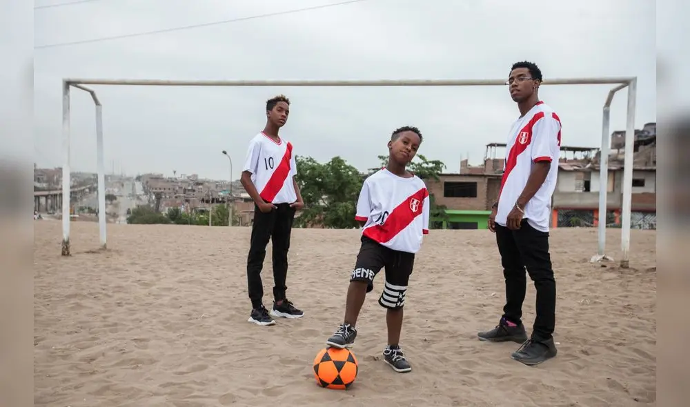 Los tres Farfán: los hermanos Ray y Rey del Castillo y Jean Franco Sánchez. Fotografía: Jhonel Rodríguez.