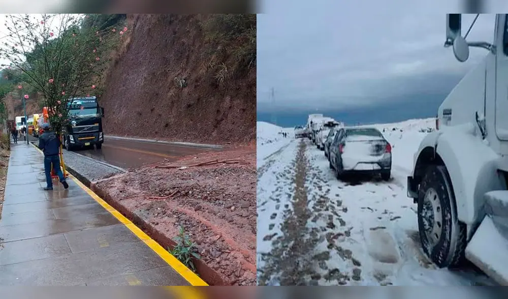 Lluvias y nevadas en Cusco bloquean el tránsito hacia regiones del sur Lluvias y nevadas en Cusco bloquean el tránsito hacia regiones del sur