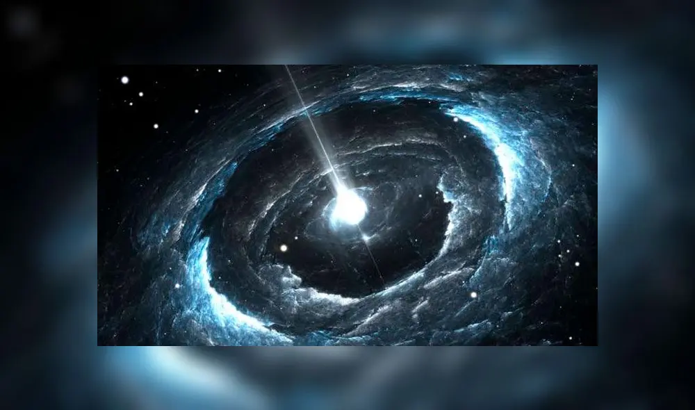 Representación de una estrella de neutrones. Foto: Difusión. Representación de una estrella de neutrones. Foto: Difusión.