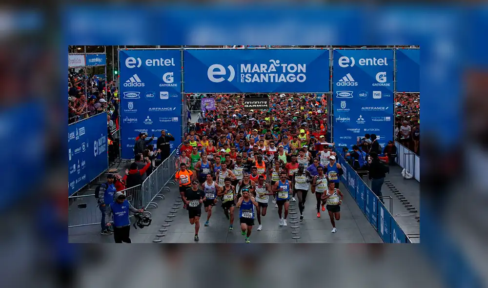 Deportista de 51 años muere de un paro en plena maratón de Santiago de Chile 