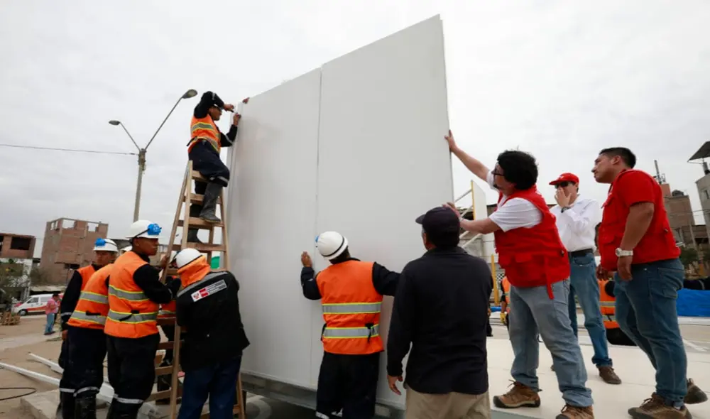 Incendio en VES: Ministerio instala módulos de vivienda para afectados