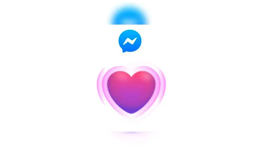 Reacción 'Me importa' en Messenger.