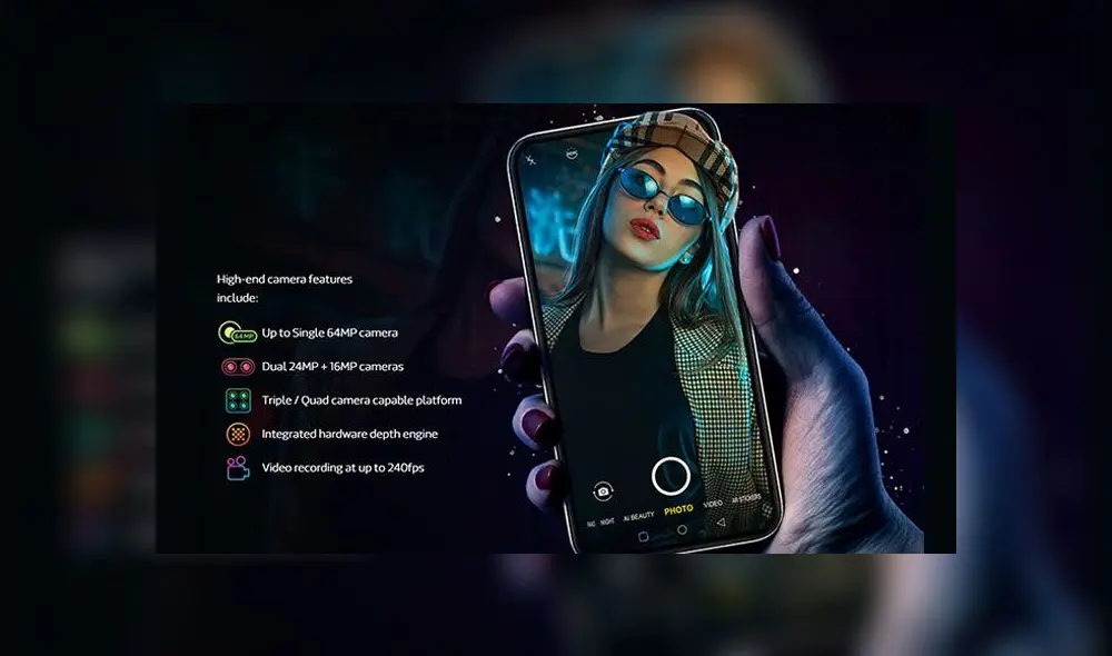 Este nuevo procesador admite cámaras individuales de hasta 64 y 48 megapíxeles.